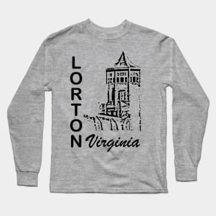 Lorton Guardhouse - Black Long Sleeve T-Shirt